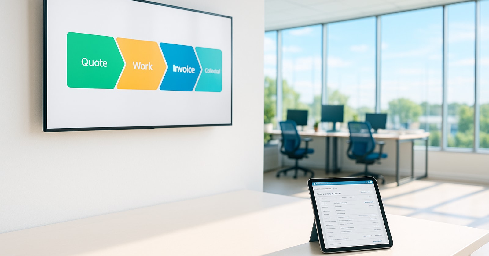 From Quote to Cash Without Re-Typing Anything: Mapping the Continuous Chain for Field-Service Contractors