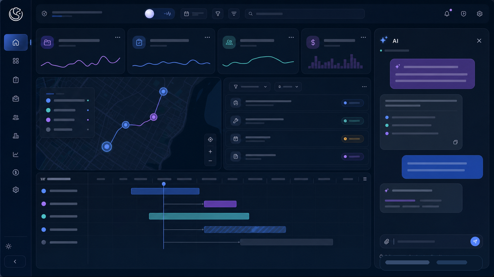 PolarPath dashboard with the PolarAI assistant surfacing next actions